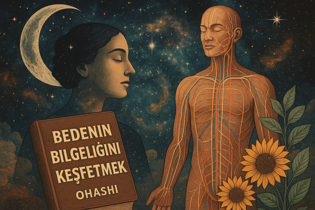 Bedenin bilgeliği kitabı özeti – Ohashi’nin öğretileri üzerine kozmik kolaj görseli