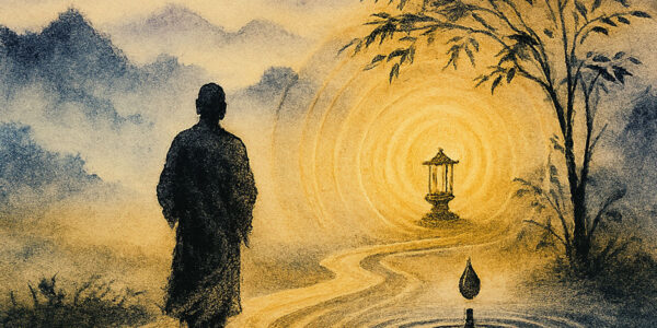 Ahlak ve Erdemin Yolu ile içsel aydınlanmayı temsil eden Doğu Bilgeliği görseli