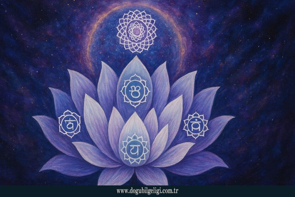 Büyük Çakralar Rehberi lotus ve çakra sembolleri – evrensel bağlantı ve ruhsal denge