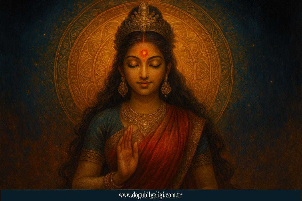 Kırmızı Nokta (Bindu) – Şakti’nin bindi sembolü ve kozmik tohumun işareti