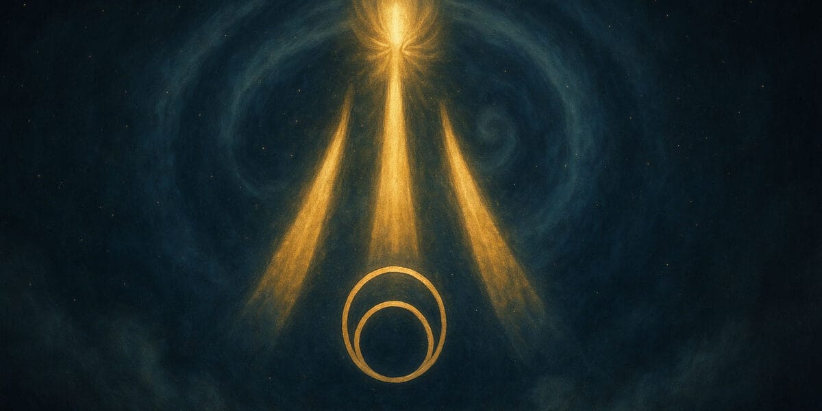 Awen sembolü (Awen symbol), üç ışıkla ilhamın kutsal dengesini ve bilincin uyanışını temsil eden Kelt sembolü – Semboller Sözlüğü dizisi.