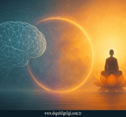 Epistemoloji (Epistemology) – Bilginin doğası, akıl ve sezgi arasındaki dengeyi anlatan renkli sembolik görsel