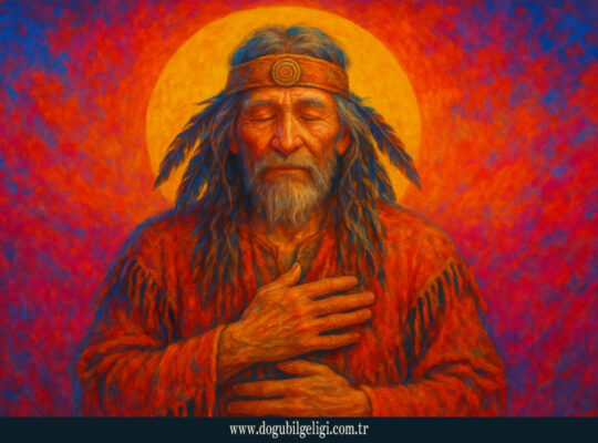 Şamanın sağlık reçetesi (Shaman’s healing energy) – kalpten yayılan ışık, doğayla bütünleşme ve ruhsal şifa sahnesi