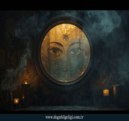 Tasavvuf ve Doğu bilgeliğinde ayna sembolü, kalp aynası ve hakikatle yüzleşmeyi temsil eden mistik görsel